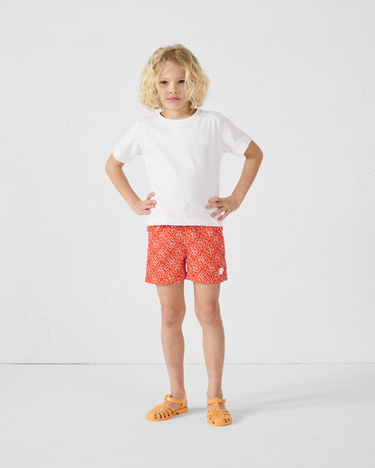 Maillot de bain Mono rouge feu Mimosa Monogram