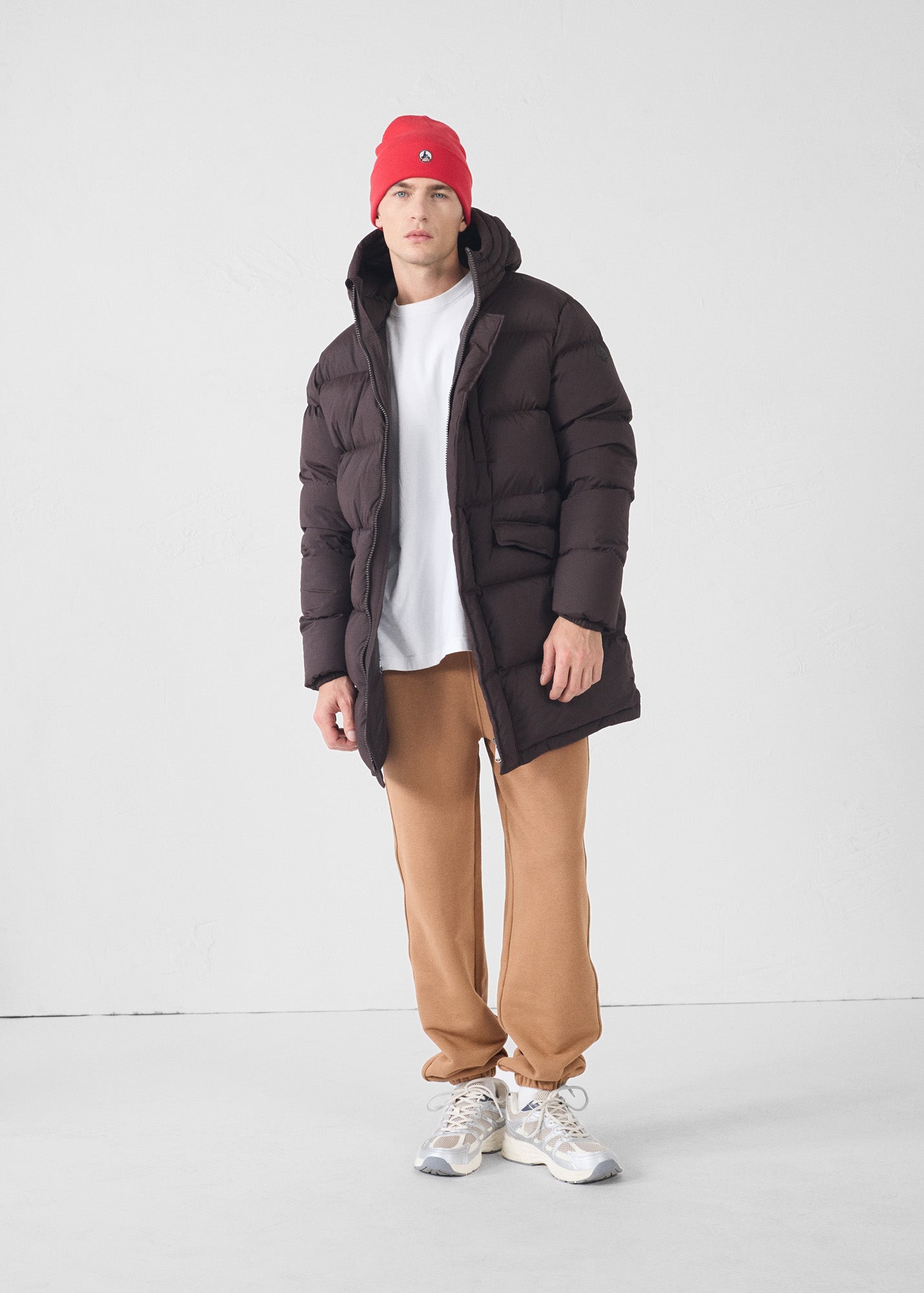 Doudoune Grand Froid stretch mi-longue Café noir Scott