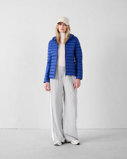 Doudoune légère à capuche Bleu cobalt Cloe