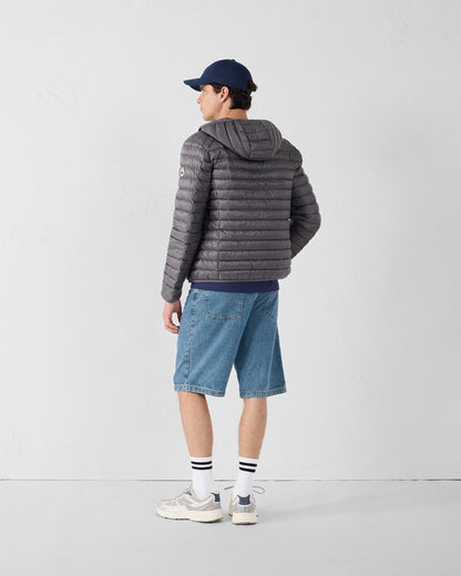 Doudoune légère à capuche Anthracite Nico