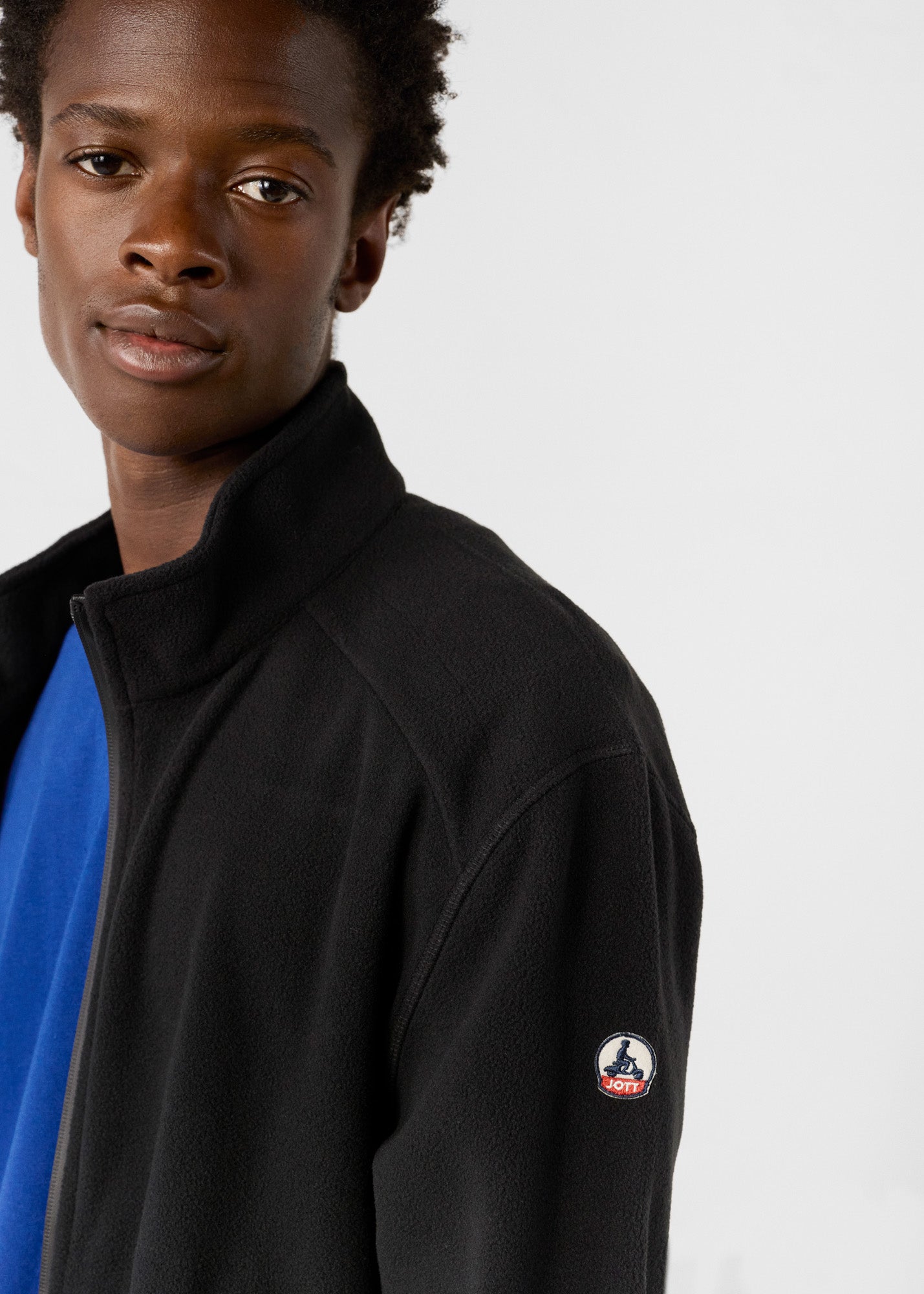 Veste zippée en polaire Noir Loid