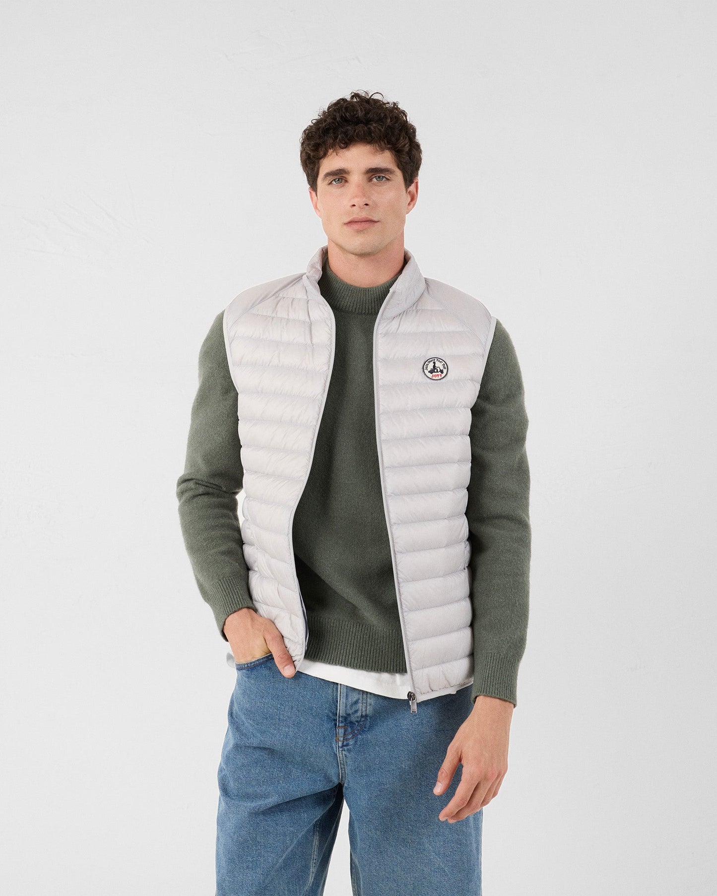 Doudoune sans manches Gris glace Tom