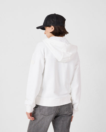 Veste zippée en molleton Blanc Leda