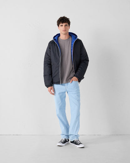 Doudoune réversible Noir/bleu cobalt Brummen